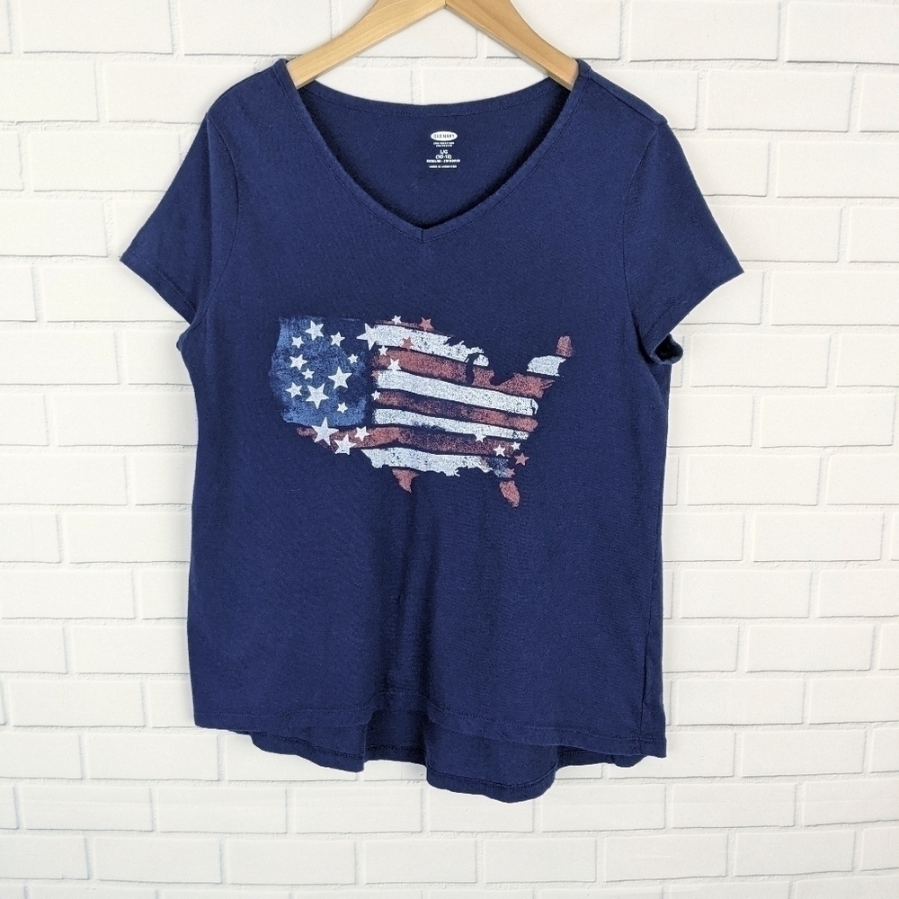 Old‎ Navy Navy Blue V-neck T-shirt Tee Top
Large